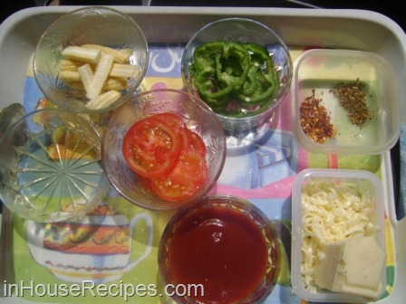 Pizza ingredients for Toppings